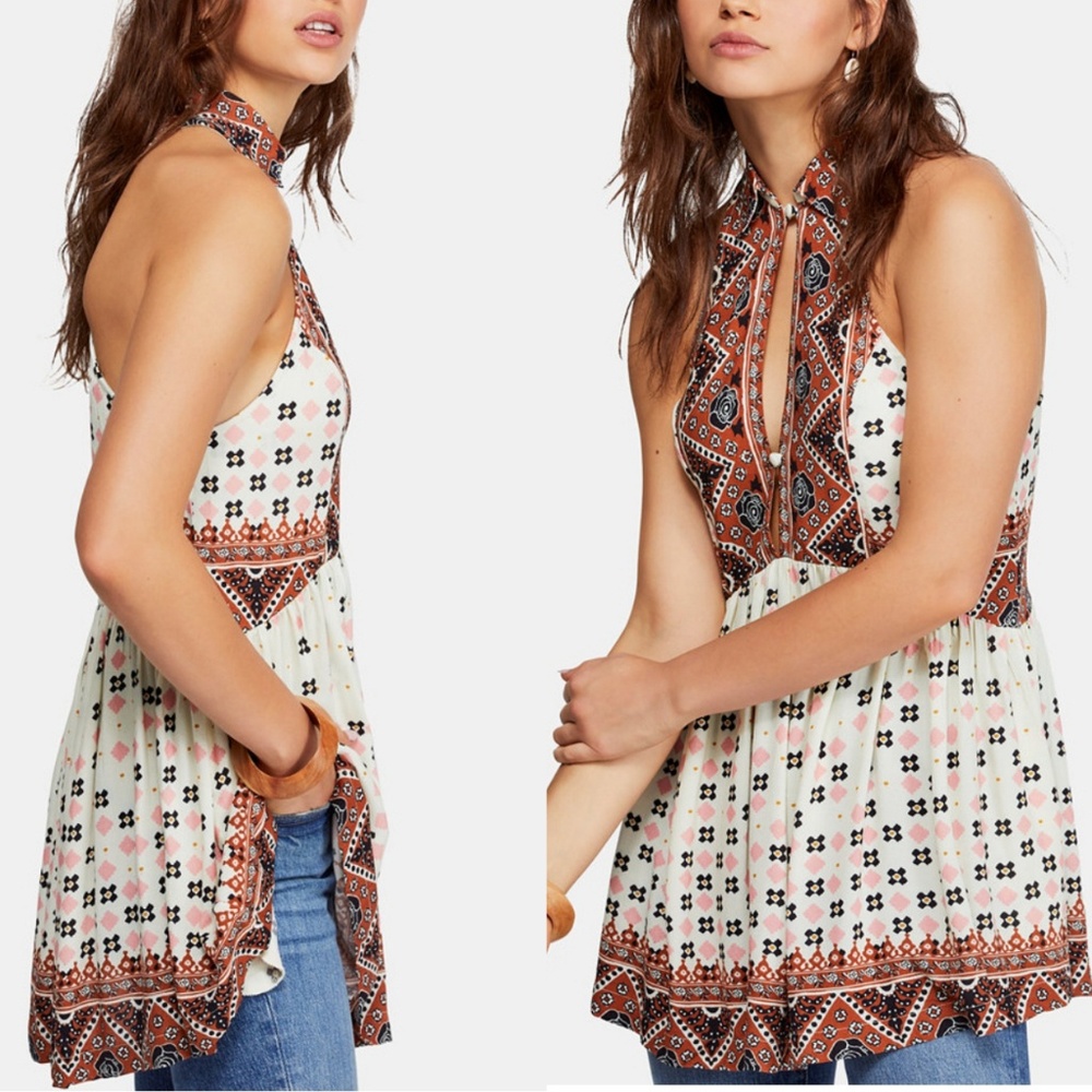 NWT Free People Charlotte Sleeveless Top Tunic